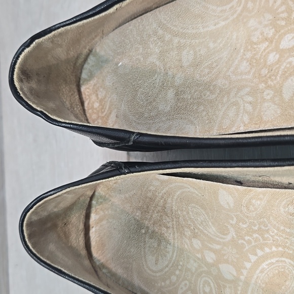 Olukai Women's Kiele Leather Black Loafers Slip On Shoes Sz 8 - Picture 4 of 11